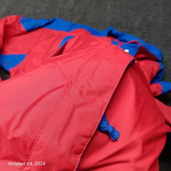 Vintage Old Wisconsin Sausage Windbreaker Jacket Men XL‎ Red Blue Sierra Sport - Picture 6 of 9